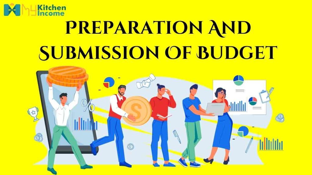What are the four steps in preparing a budget