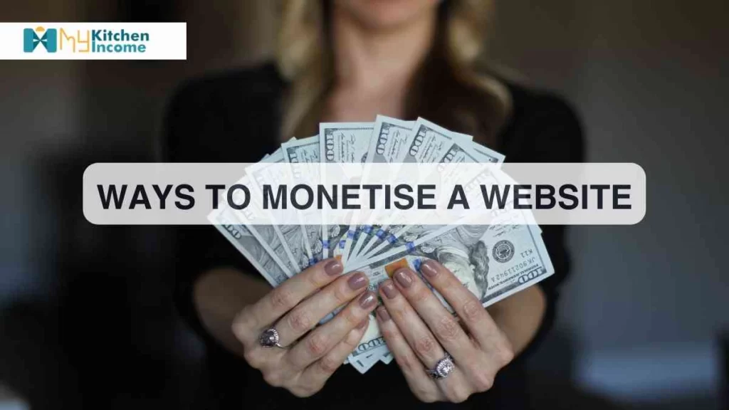 How to Monetize a Website women holding a lot of cash